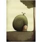 »Snail Pause And Woolgather« retro poster