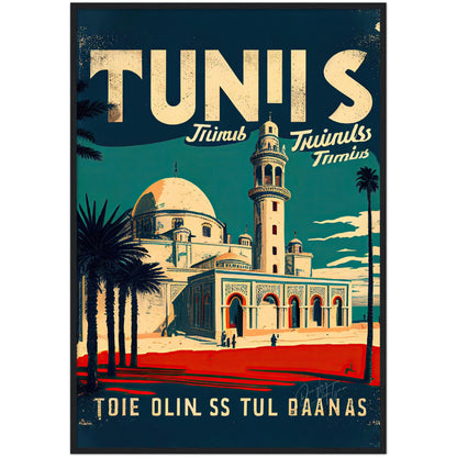 »Tunis, travel poster no 3« retro poster