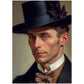 »Fashionable Gent«retro poster