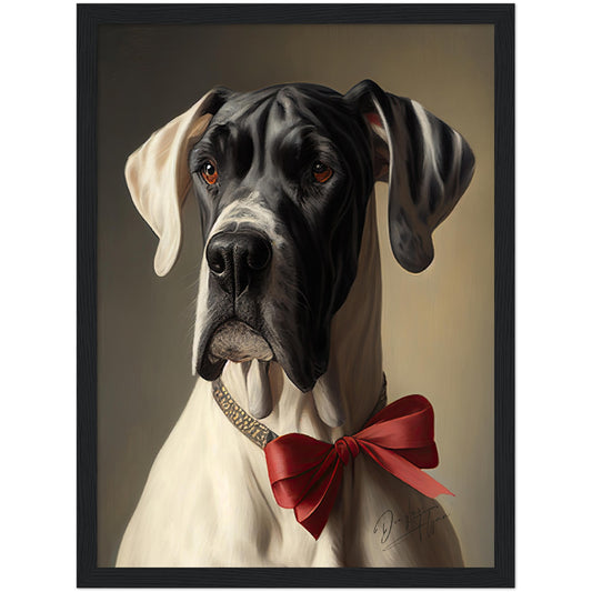 »Great Dane med rosett«