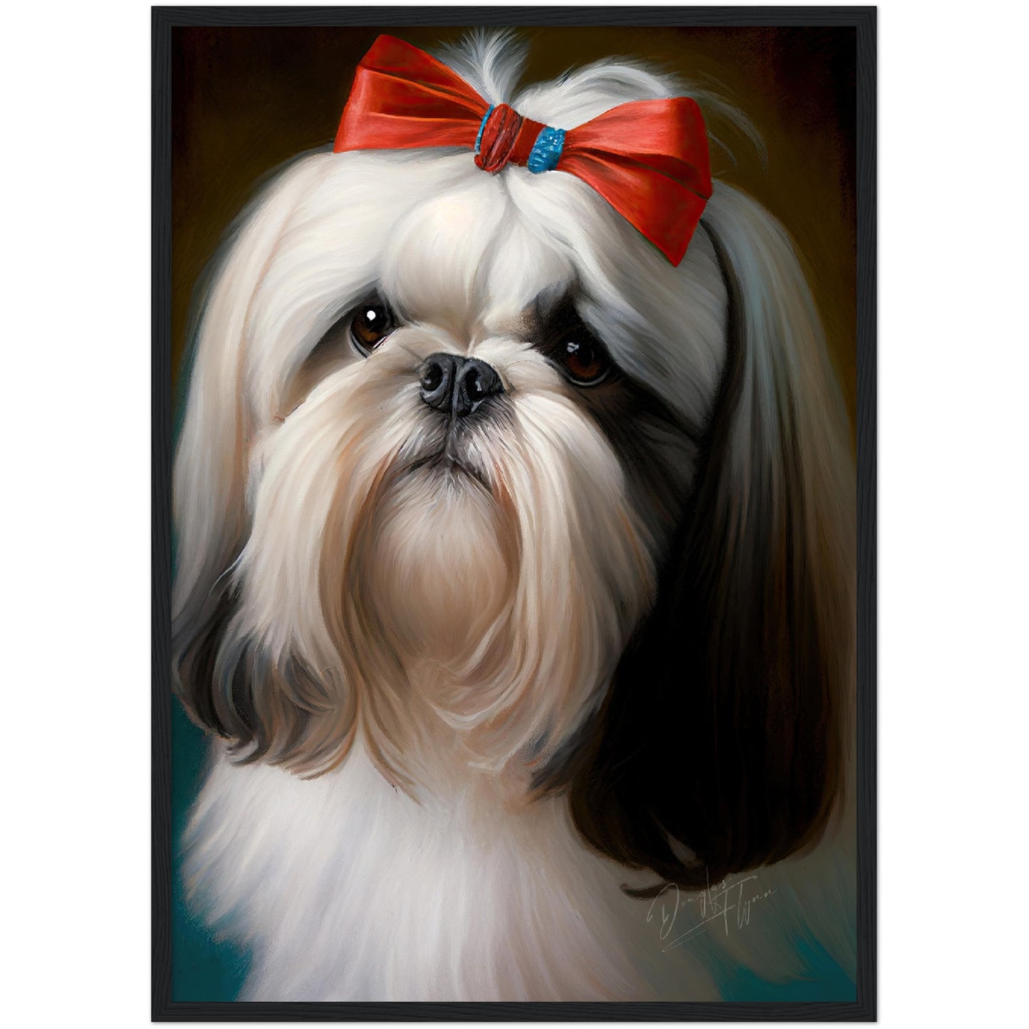 »Shih Tzu med rosett«