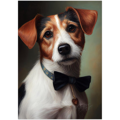 »Jack Russell Terrier med rosett«