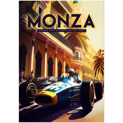 »Revved-Up Retro Racing« retro poster