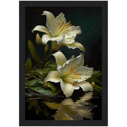 »Floral Serenade« retro poster