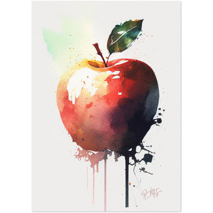»Apple Pigments« retro poster