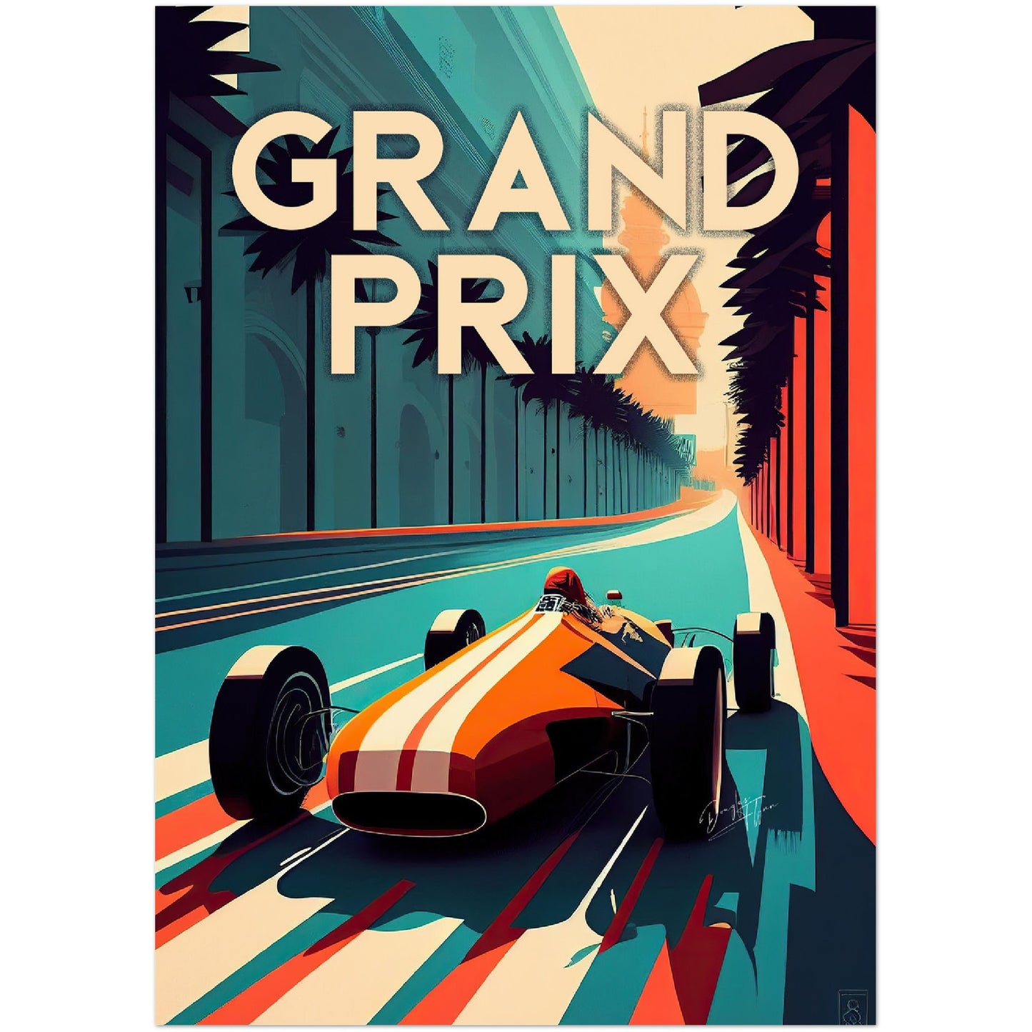 »Legacy Le Mans« retro poster
