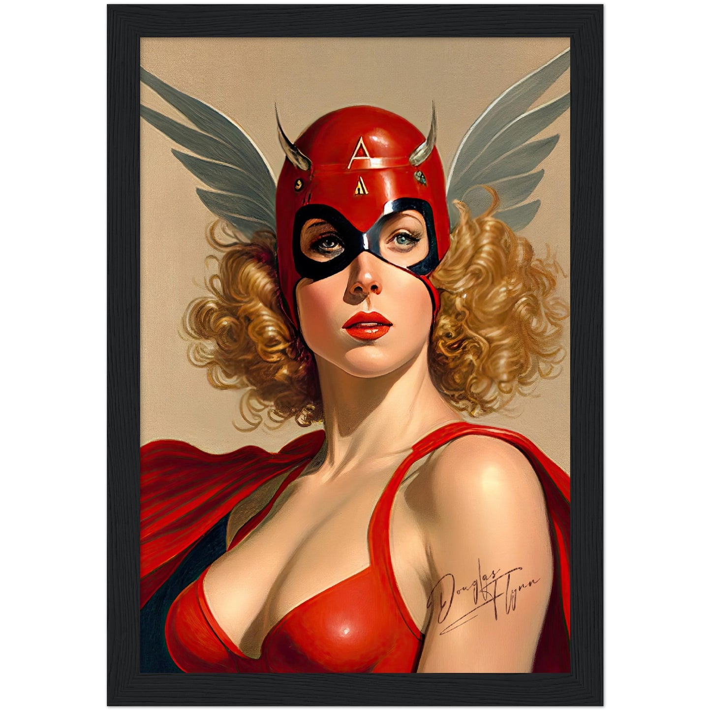 »The Scarlet Skyfighter« retro poster