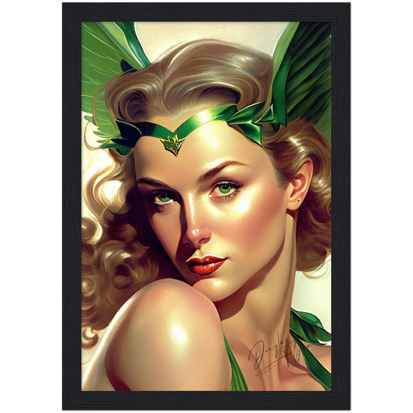 »The Emerald Enforcer« retro poster