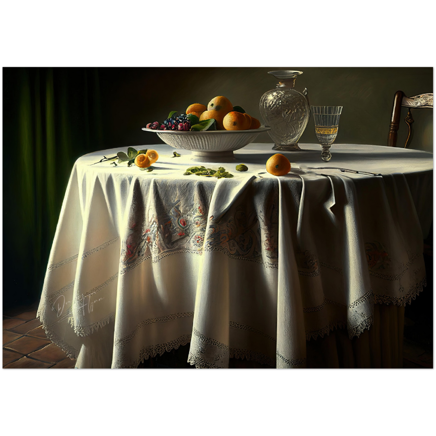 »Meal to celebrate love« retro poster