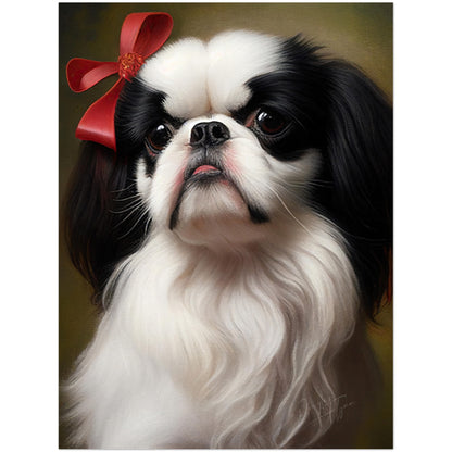 »Japanese Chin med rosett«