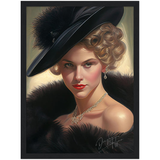 »Chloe's Chic Allure« retro poster