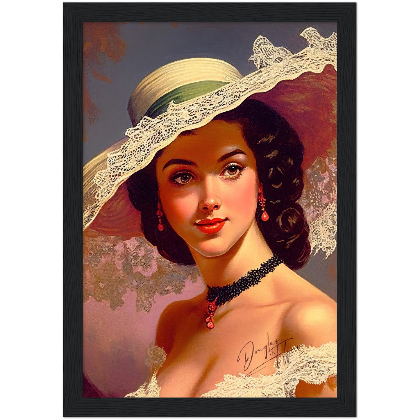 »Vintage Vanessa« retro poster