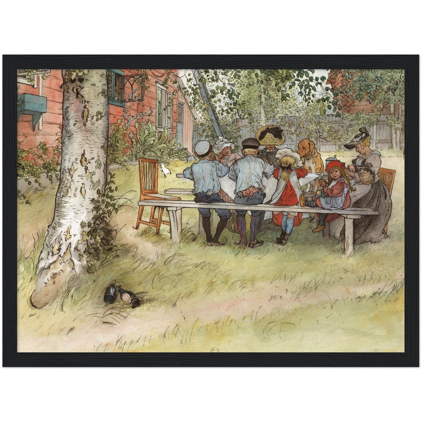 »Frukost under stora björken« av Carl Larsson