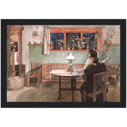 »När barnen lagt sig« av Carl Larsson