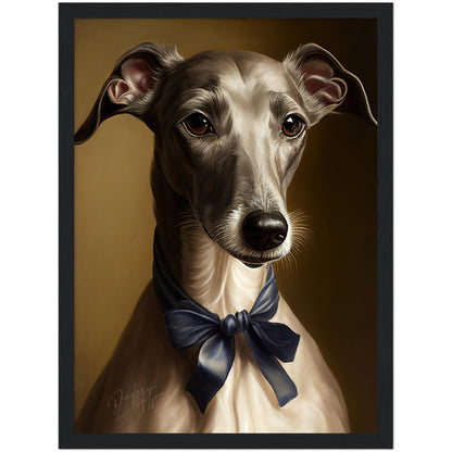 »Greyhound med rosett«