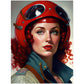 »Never been scared of a little silk« retro poster