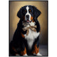 »Berner sennenhund med rosett«