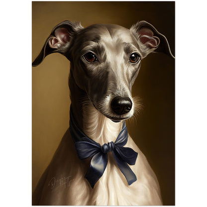 »Greyhound med rosett«