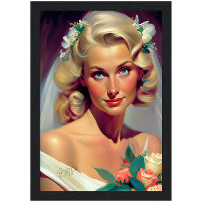 »Elegant Wedding Glamour« retro poster