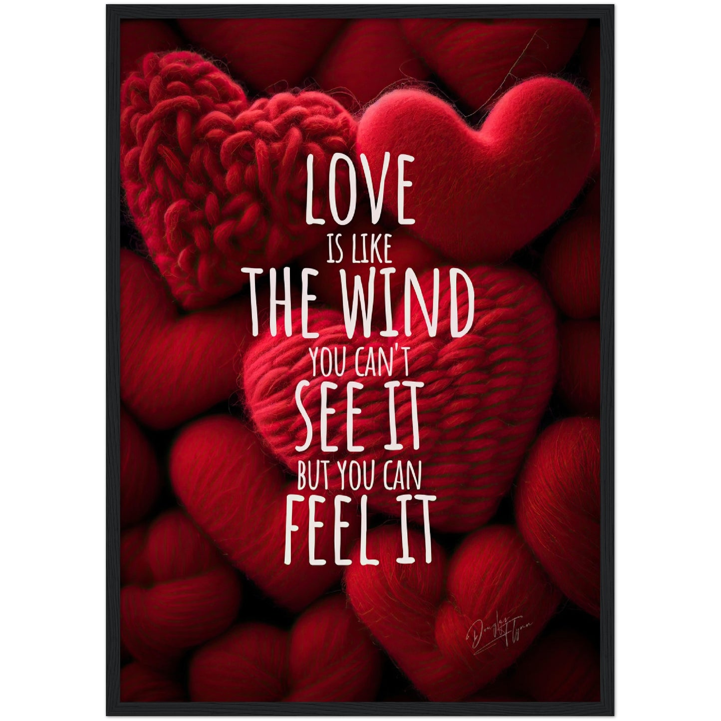 »Love Is Like The Wind« retro poster