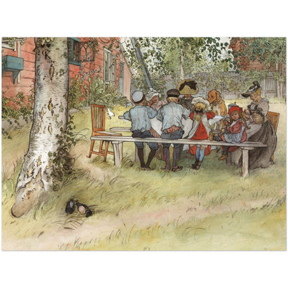 »Frukost under stora björken« av Carl Larsson