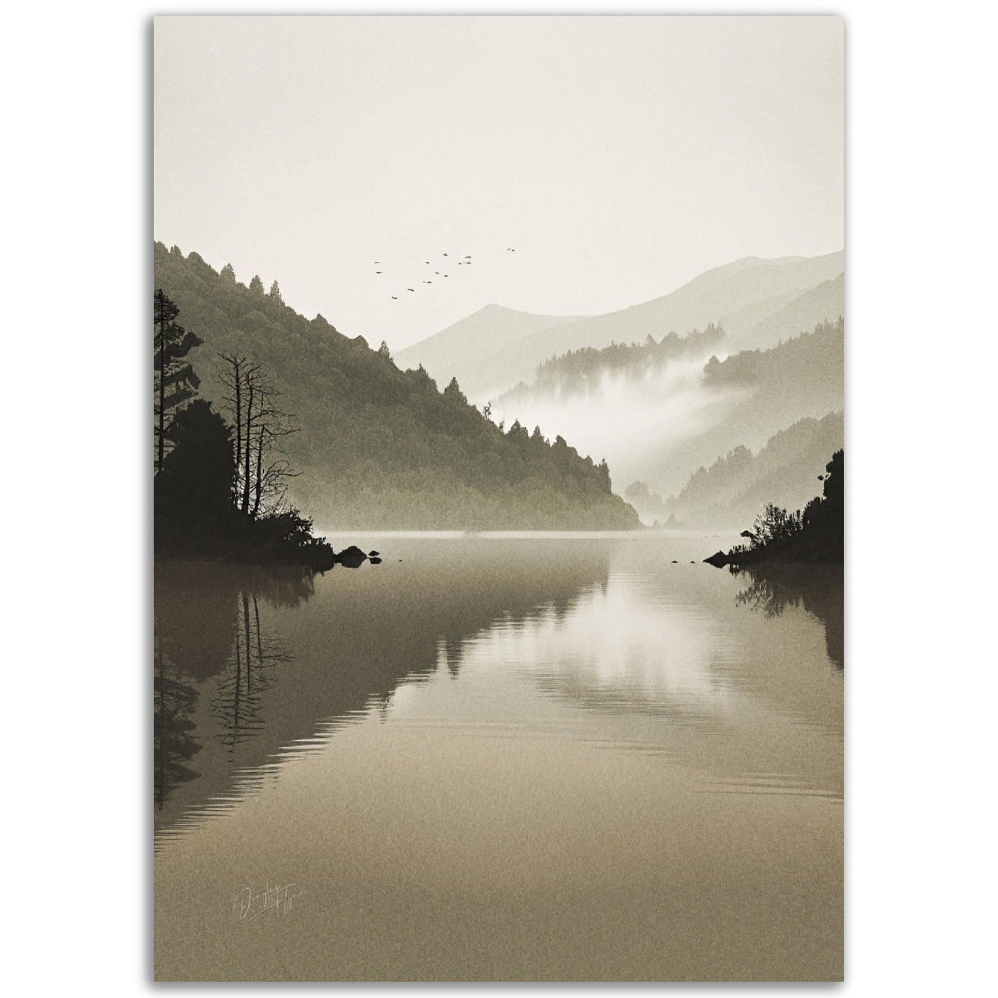»Lake« designposter