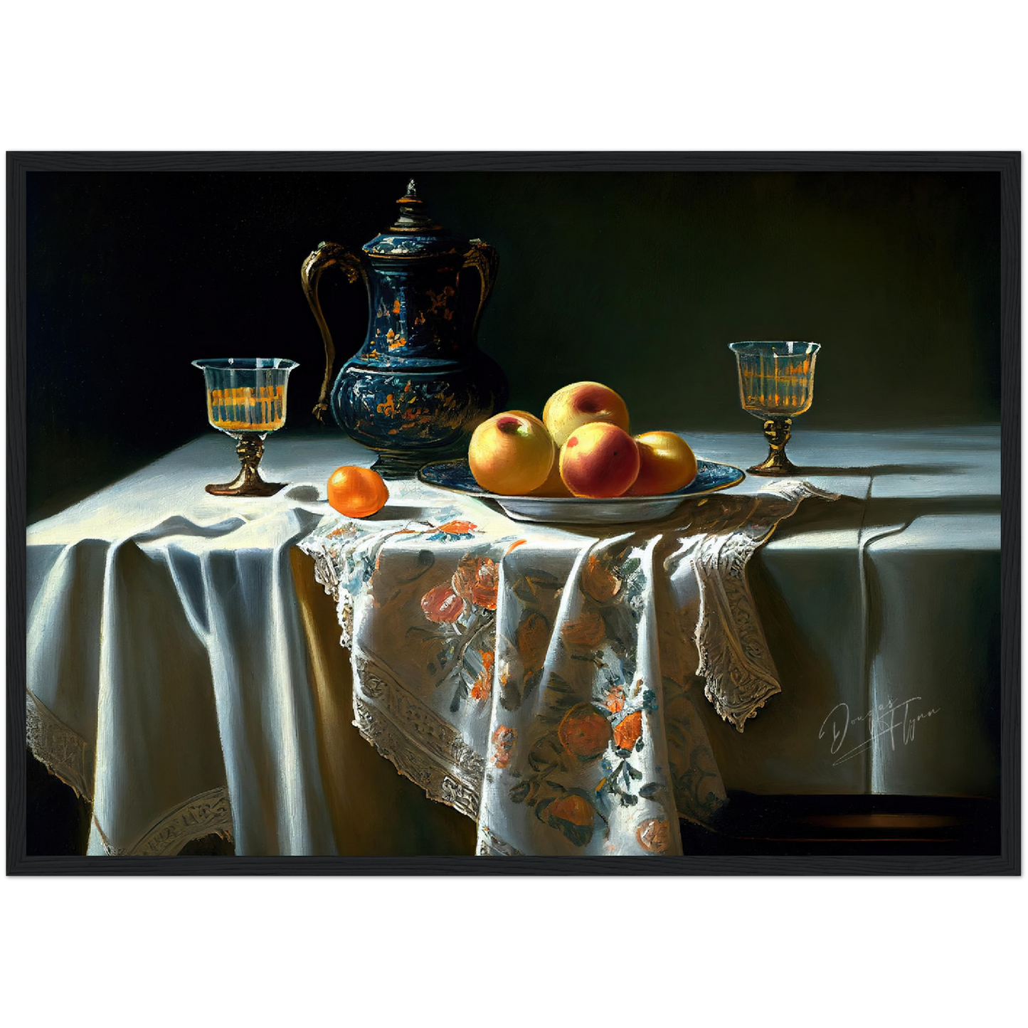»Luxury at the table« retro poster