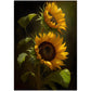 »Intimate Florals« retro poster