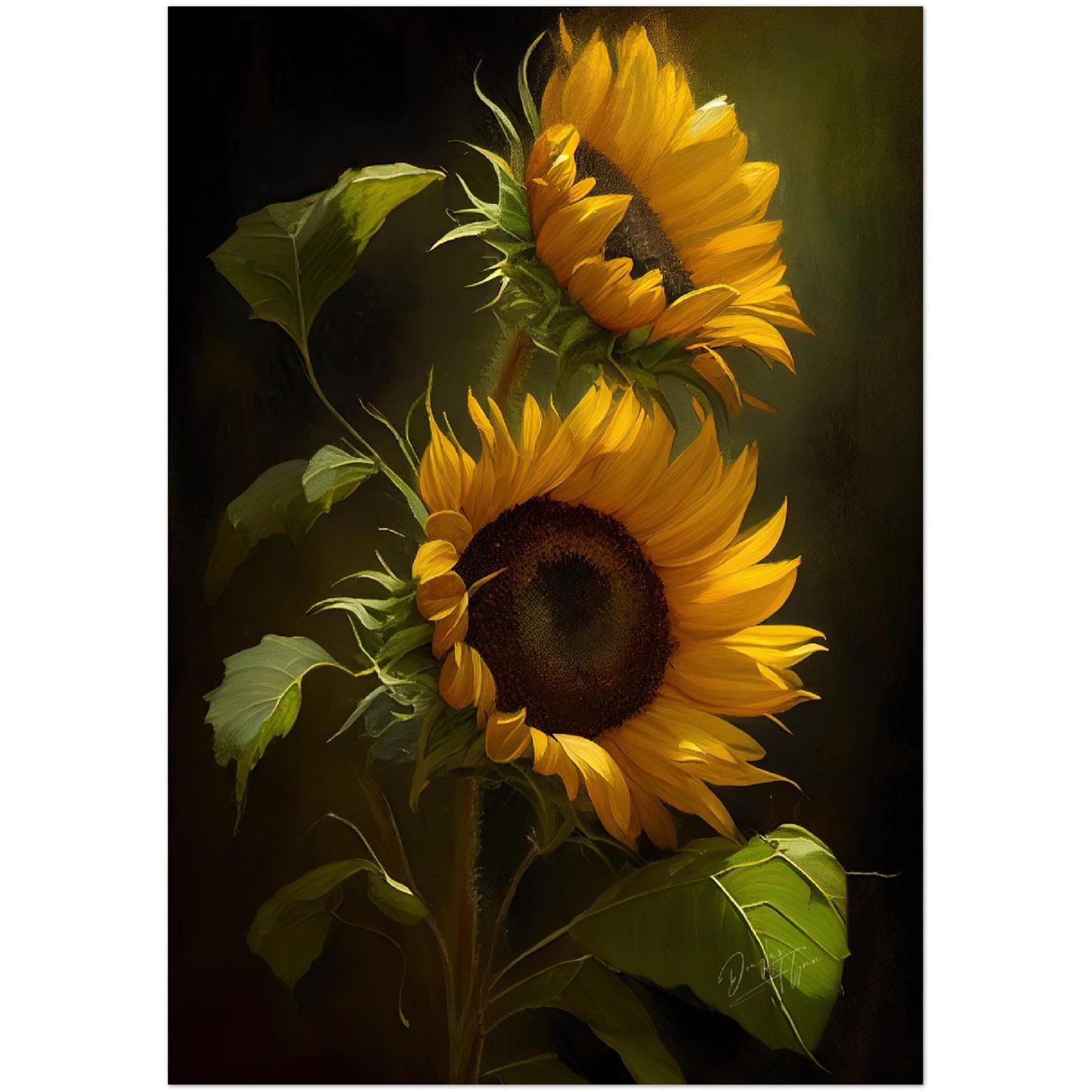 »Intimate Florals« retro poster