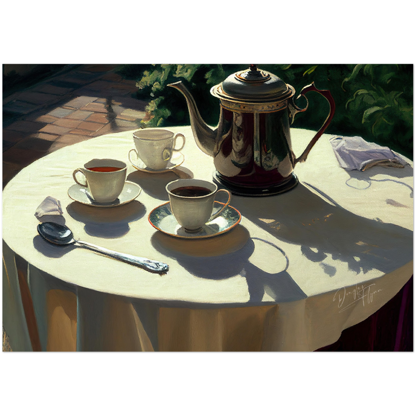 »Table for lovers« retro poster