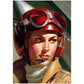 »Scan the skies for me« retro poster