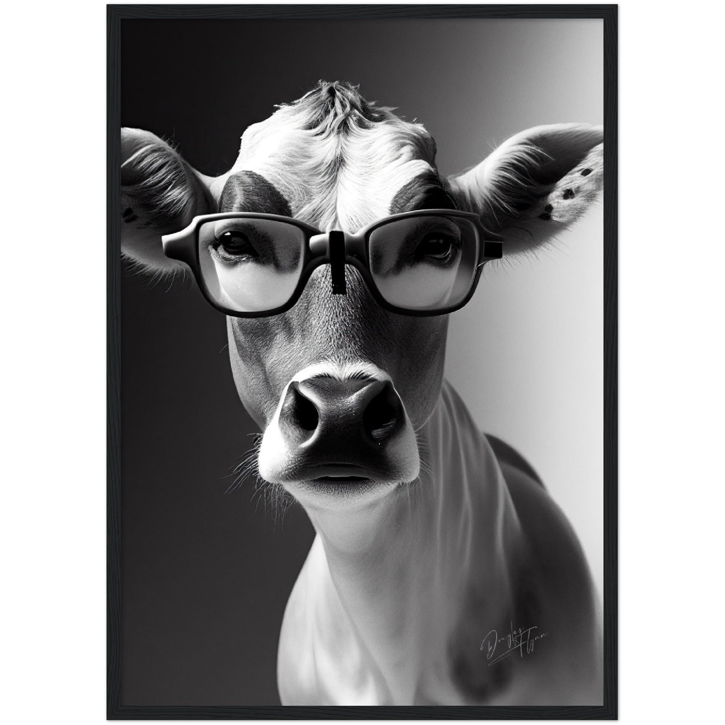 »Brainy Baby Cow« retro poster