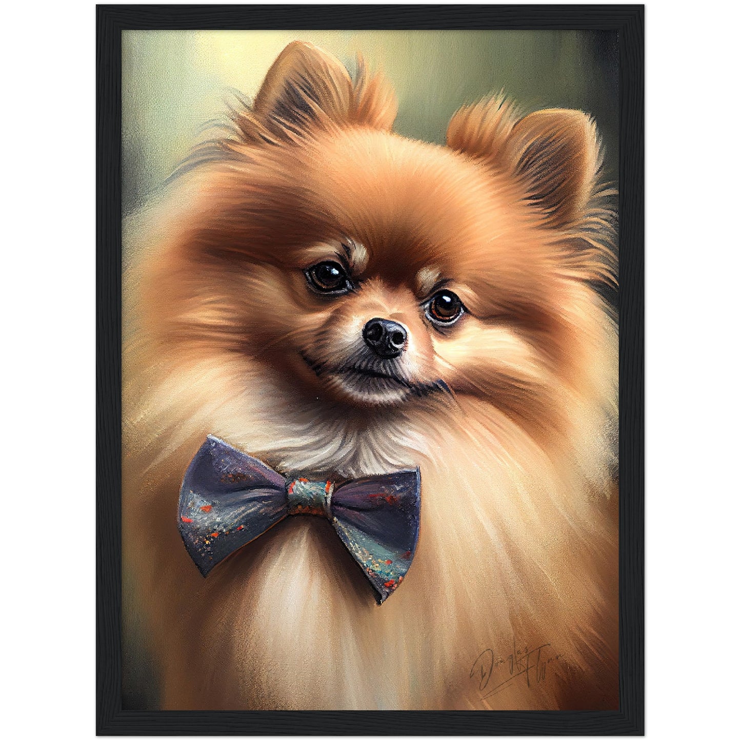 »Pomeranian med rosett«