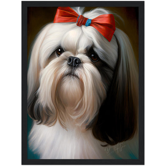 »Shih Tzu med rosett«