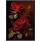 »Soft and Serene Flowers« retro poster
