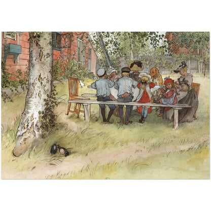 »Frukost under stora björken« av Carl Larsson