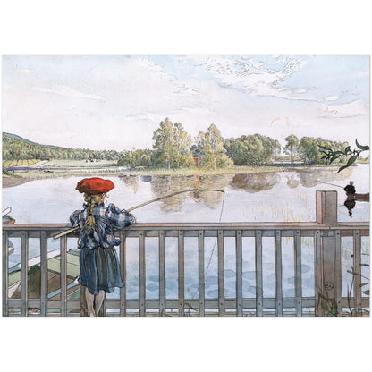 »Lisbeth metar« av Carl Larsson