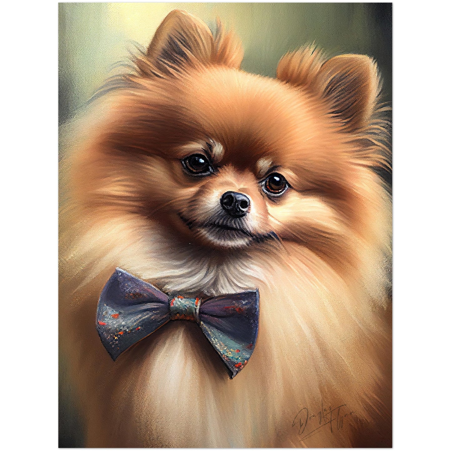 »Pomeranian med rosett«