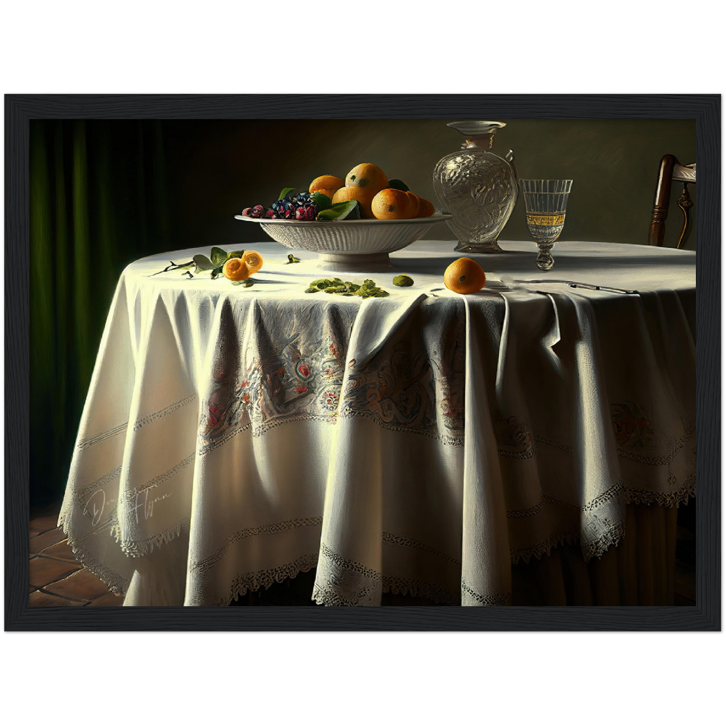 »Meal to celebrate love« retro poster