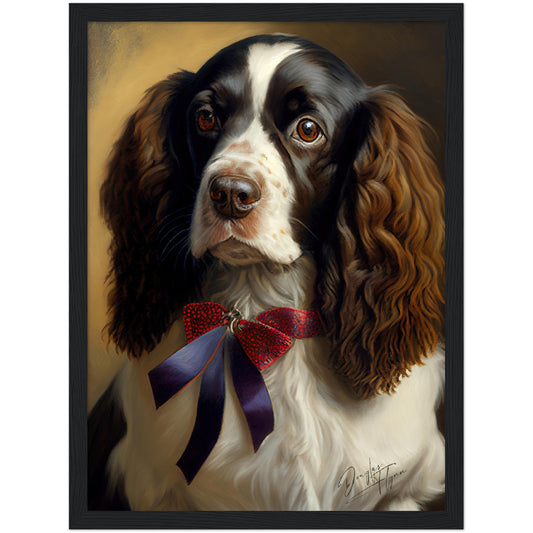»English Springer Spaniel med rosett«