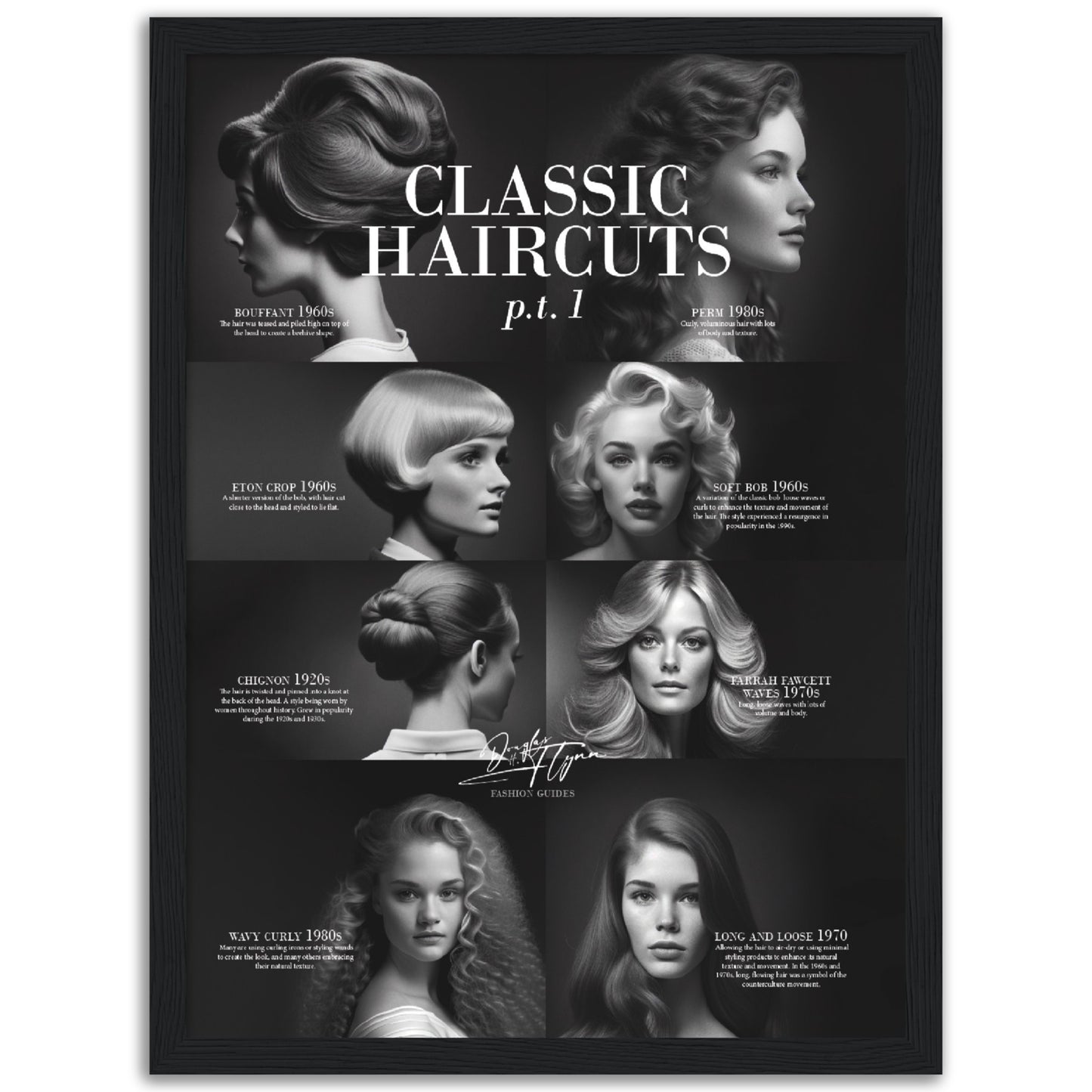 »Classic Haircuts, pt 1« retro poster