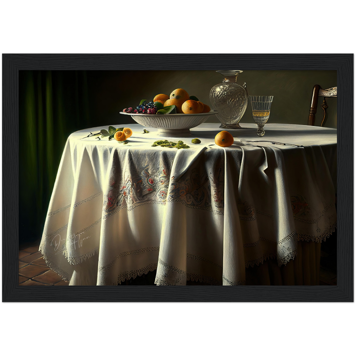 »Meal to celebrate love« retro poster