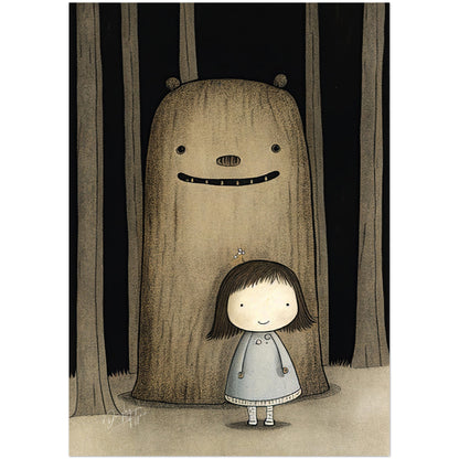 »Fussy Little Princess Walking Home« retro poster
