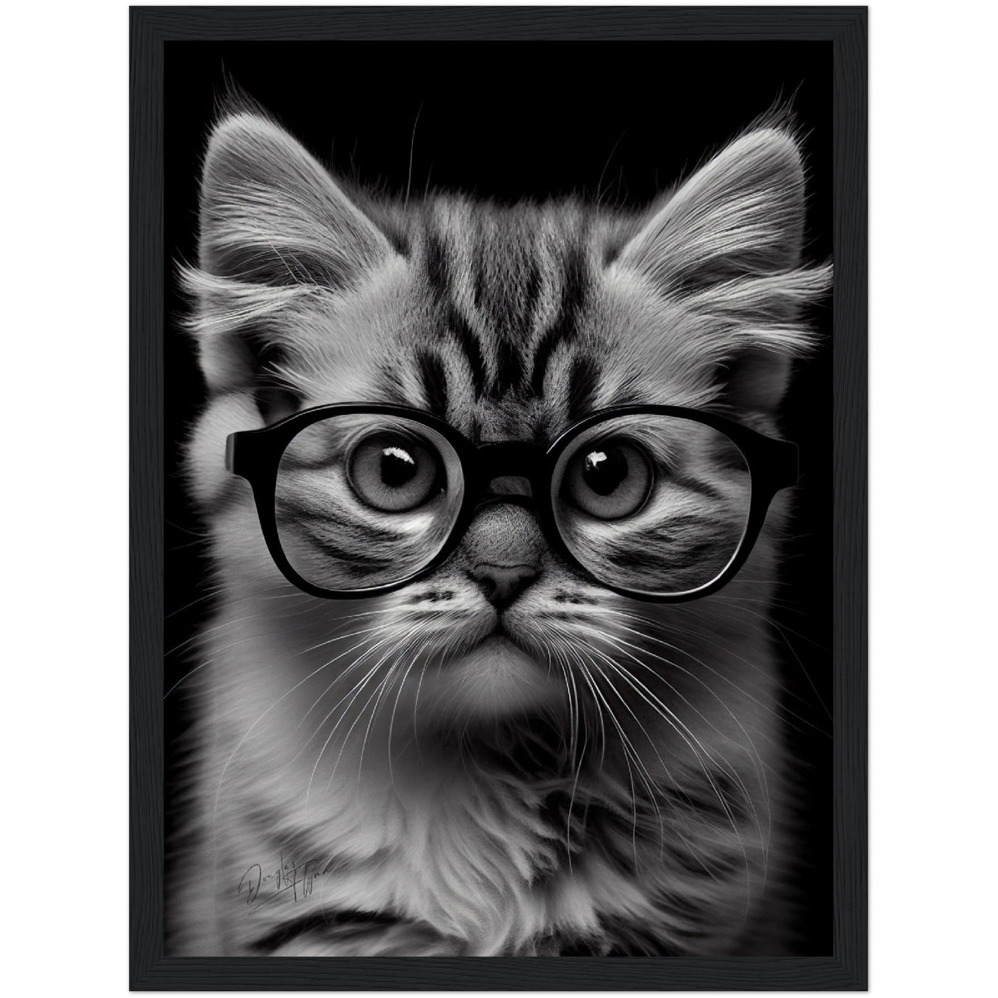 »Wise Whiskers« retro poster
