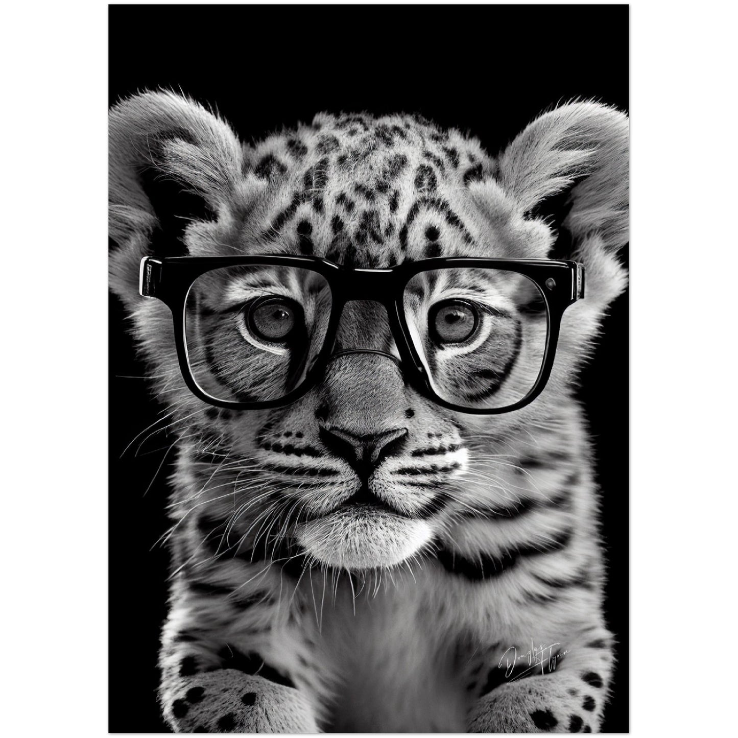 »Brainy Bengal« retro poster