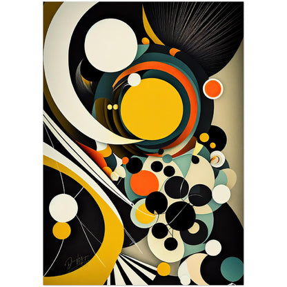 "Vibrant Chaos of Color and Form retro poster