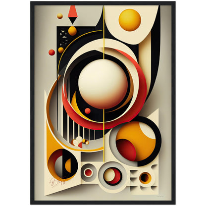 »Vibrant Forms in Motion« retro poster