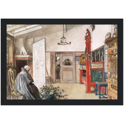 »Ateljén, ena hälften« av Carl Larsson