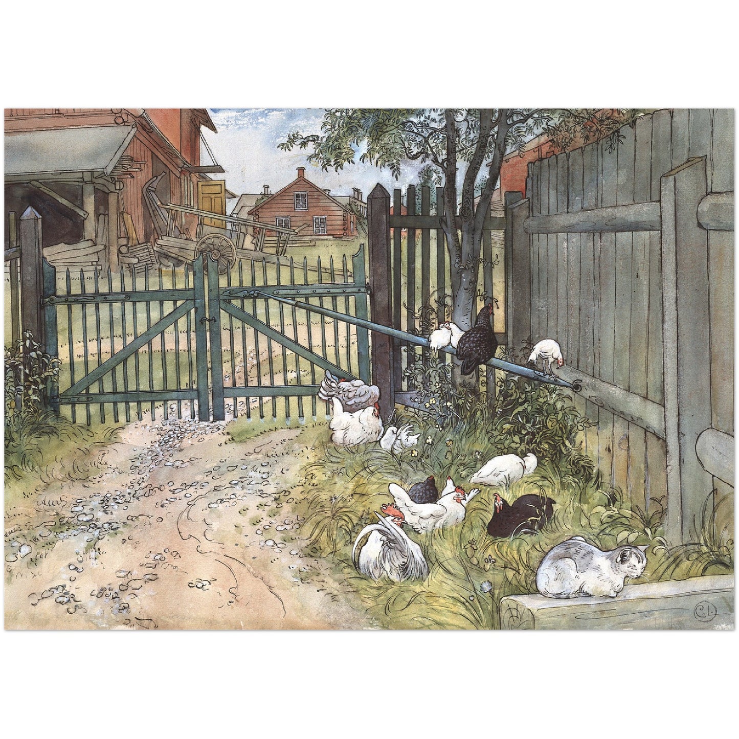»Grinden« av Carl Larsson