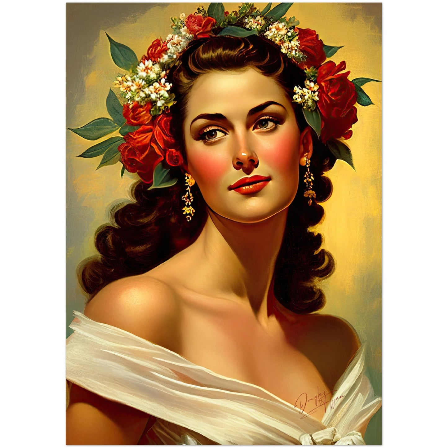 »Blissful Moments« retro poster